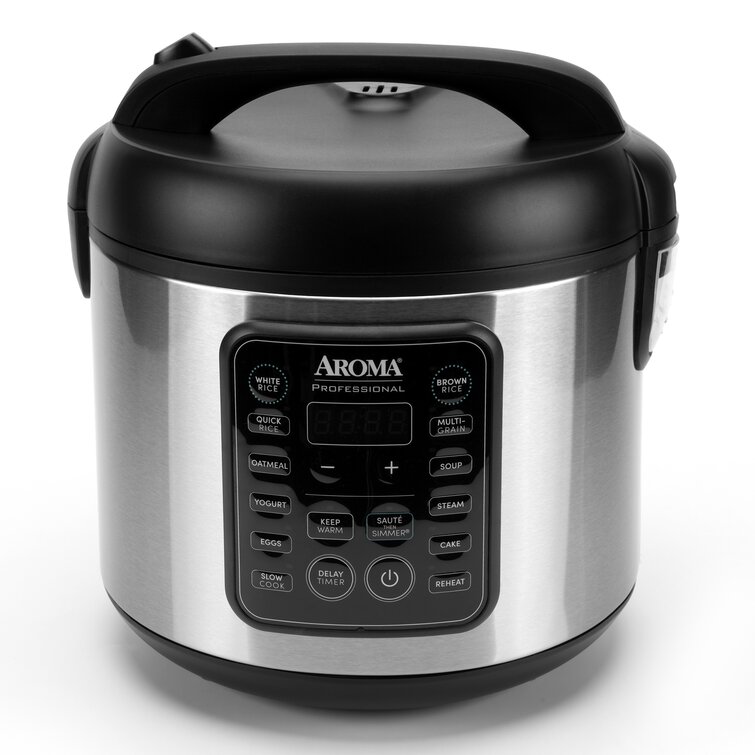 Aroma20 Cup Cooked 5Qt. Cool Touch Digital Rice Grain